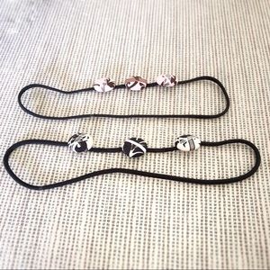 Two adorable elastic headbands! Perfect for spring